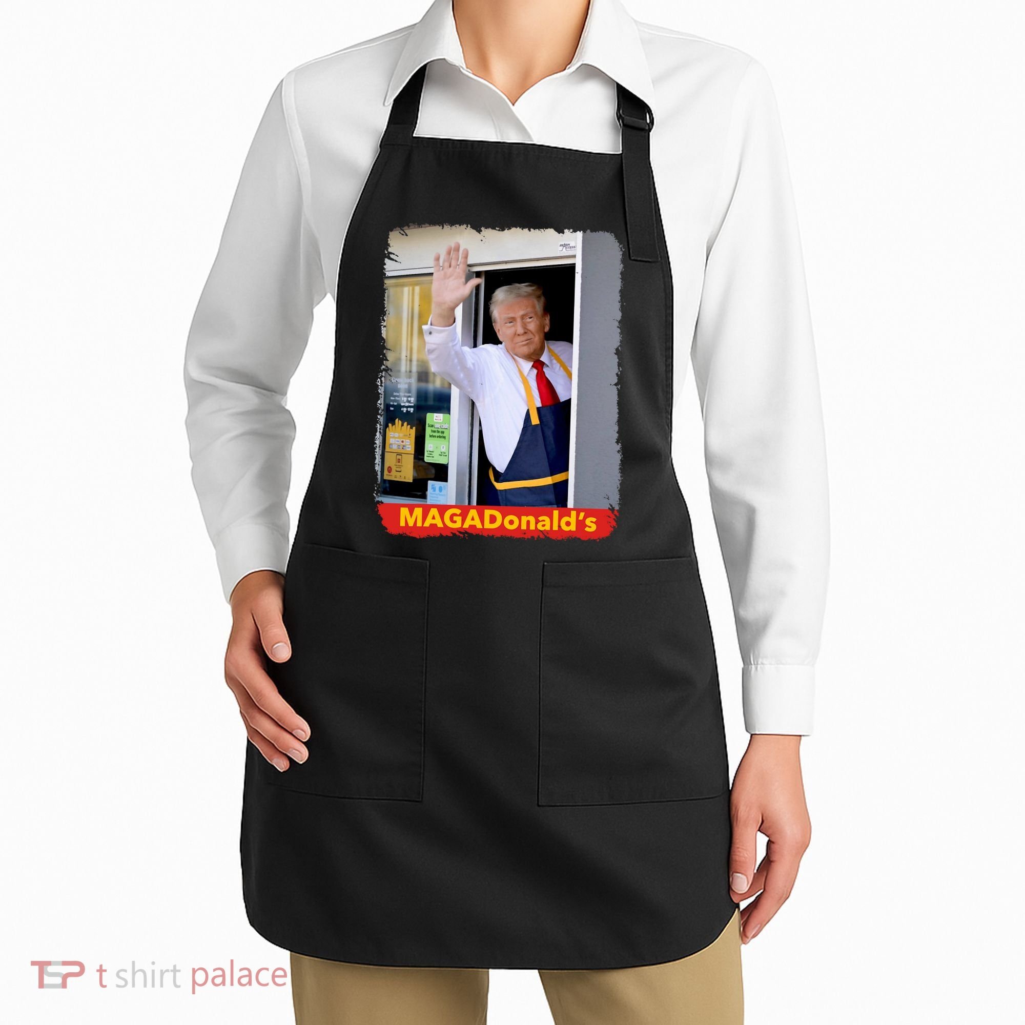 Maga Donalds Trump 2024 Mcdon Election Apron