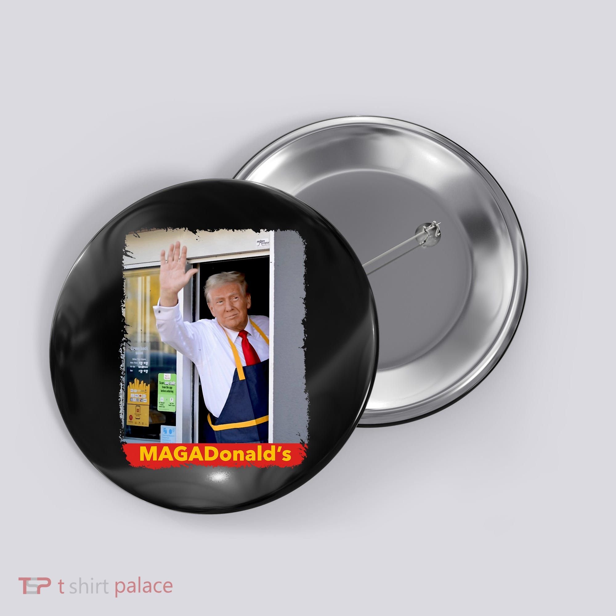 Maga Donalds Trump 2024 Mcdon Election Button
