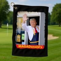 Maga Donalds Trump 2024 Mcdon Election Golf Towel thumb 1
