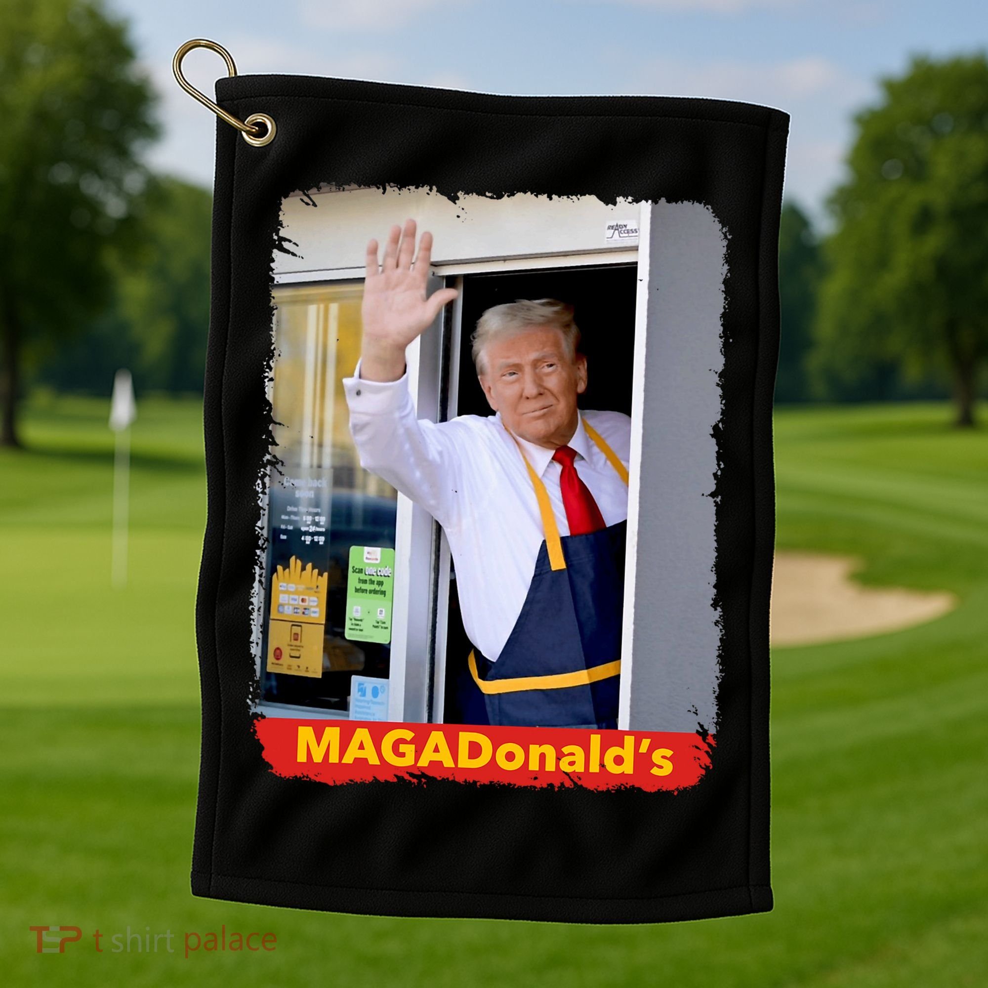 Maga Donalds Trump 2024 Mcdon Election Golf Towel