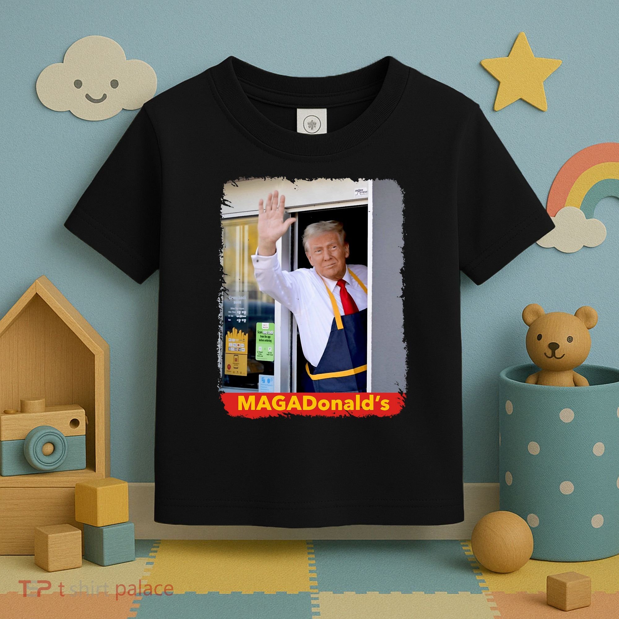 Maga Donalds Trump 2024 Mcdon Election Toddler T-Shirt