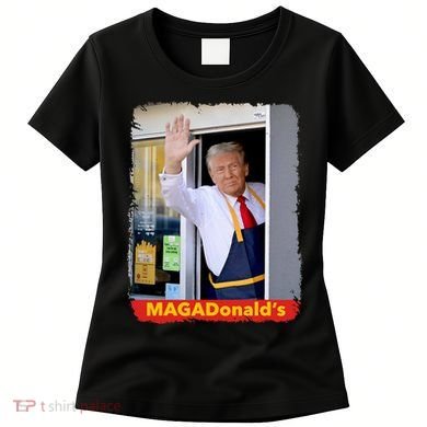 Maga Donalds Trump 2024 Mcdon Election Women's T-Shirt