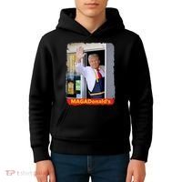 Maga Donalds Trump 2024 Mcdon Election Kids Hoodie thumb 4