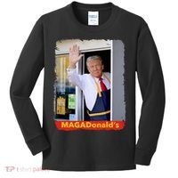 Maga Donalds Trump 2024 Mcdon Election Kids Long Sleeve Shirt thumb 0