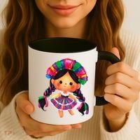 Muneca De Trapo Mexicana Mazahua Mexicans Otomi Maria Lele Coffee Mug thumb 3