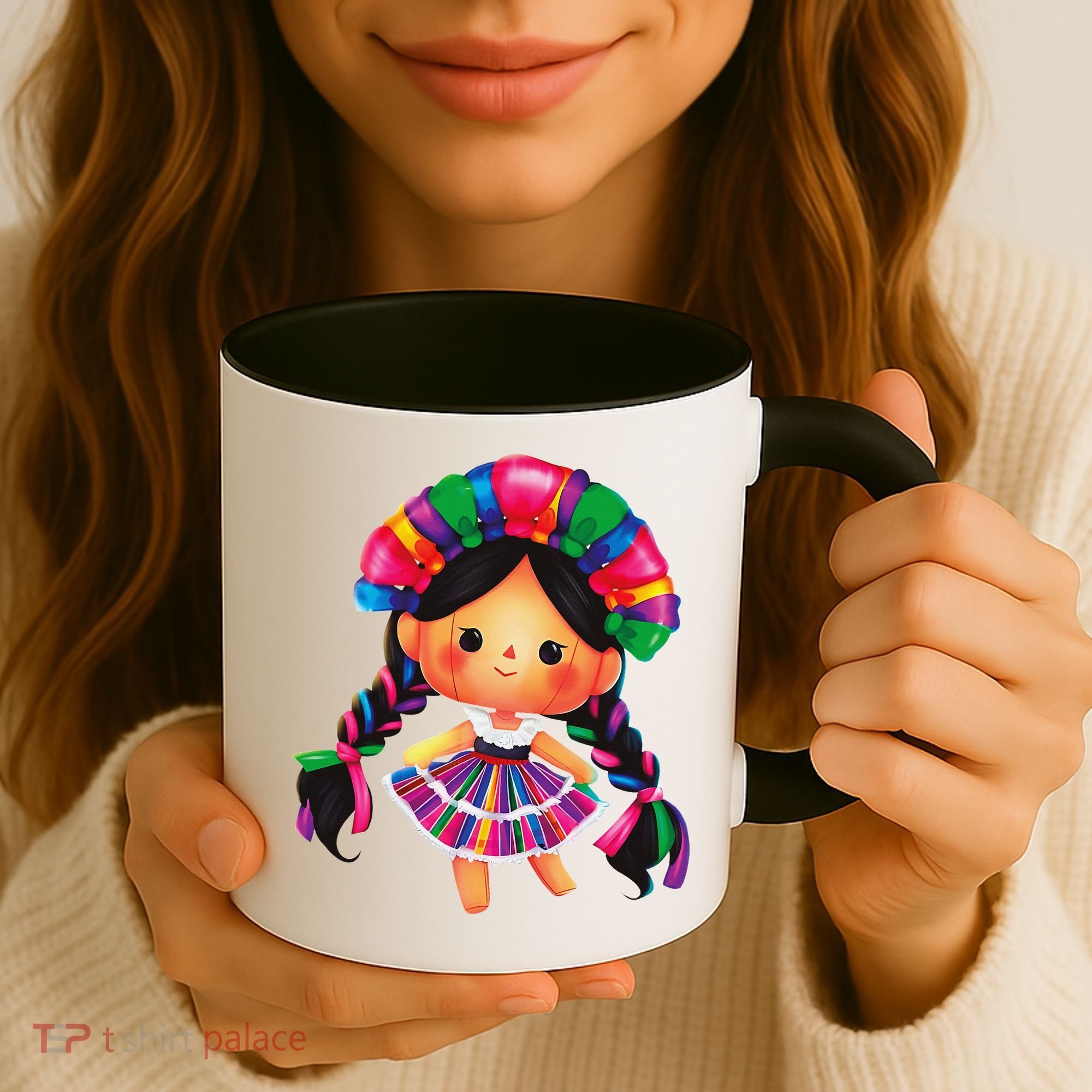 Muneca De Trapo Mexicana Mazahua Mexicans Otomi Maria Lele Coffee Mug