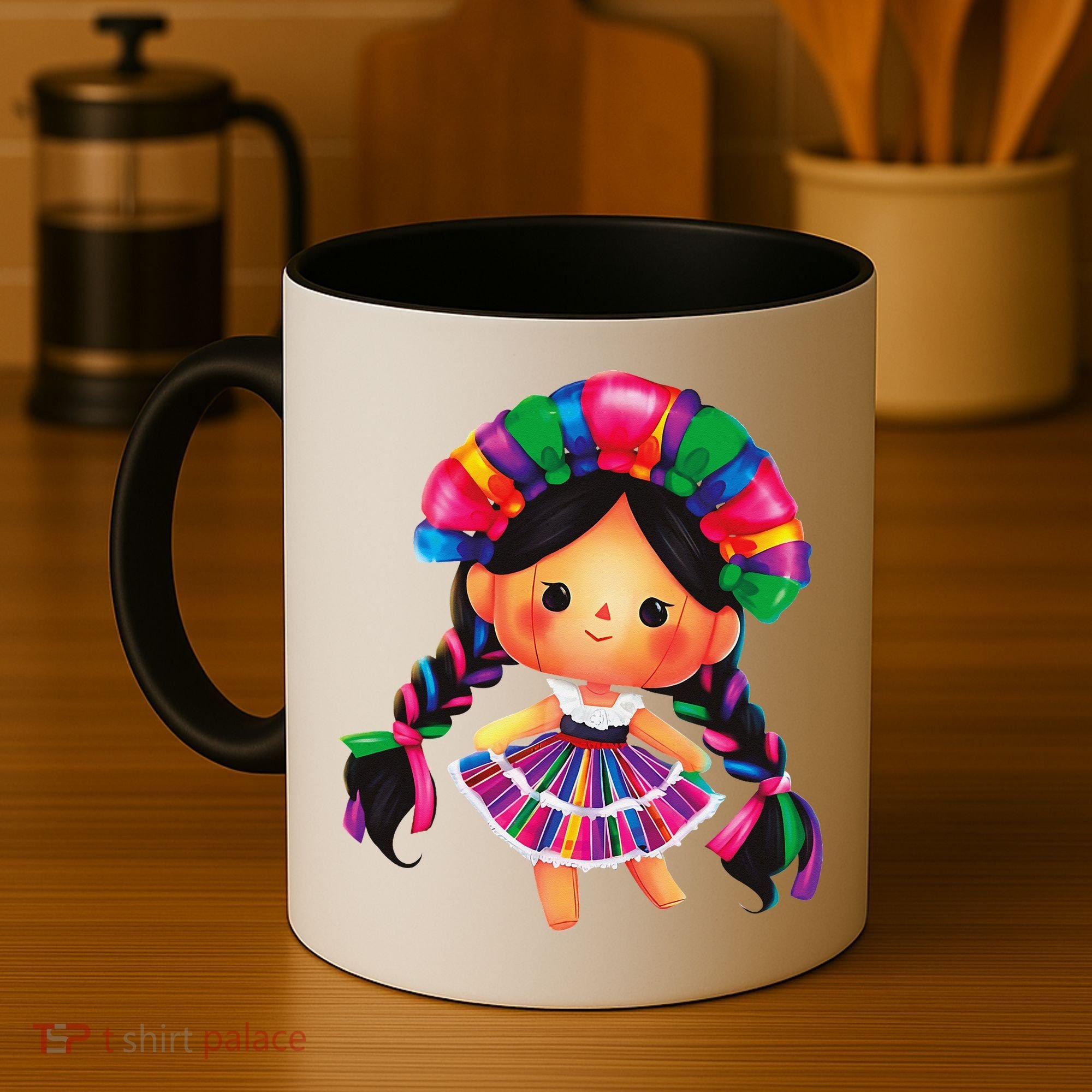 Muneca De Trapo Mexicana Mazahua Mexicans Otomi Maria Lele Coffee Mug