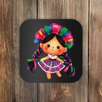 Muneca De Trapo Mexicana Mazahua Mexicans Otomi Maria Lele Coaster thumb 0