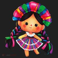 Muneca De Trapo Mexicana Mazahua Mexicans Otomi Maria Lele Tumbler thumb 3