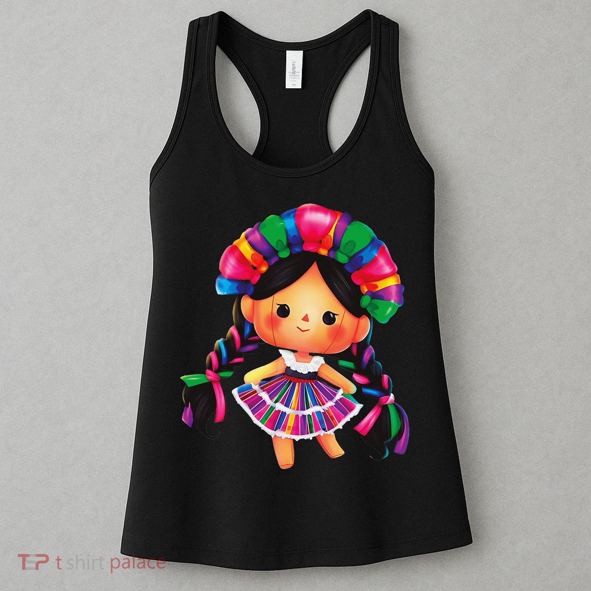 Muneca De Trapo Mexicana Mazahua Mexicans Otomi Maria Lele Women's Tank Top