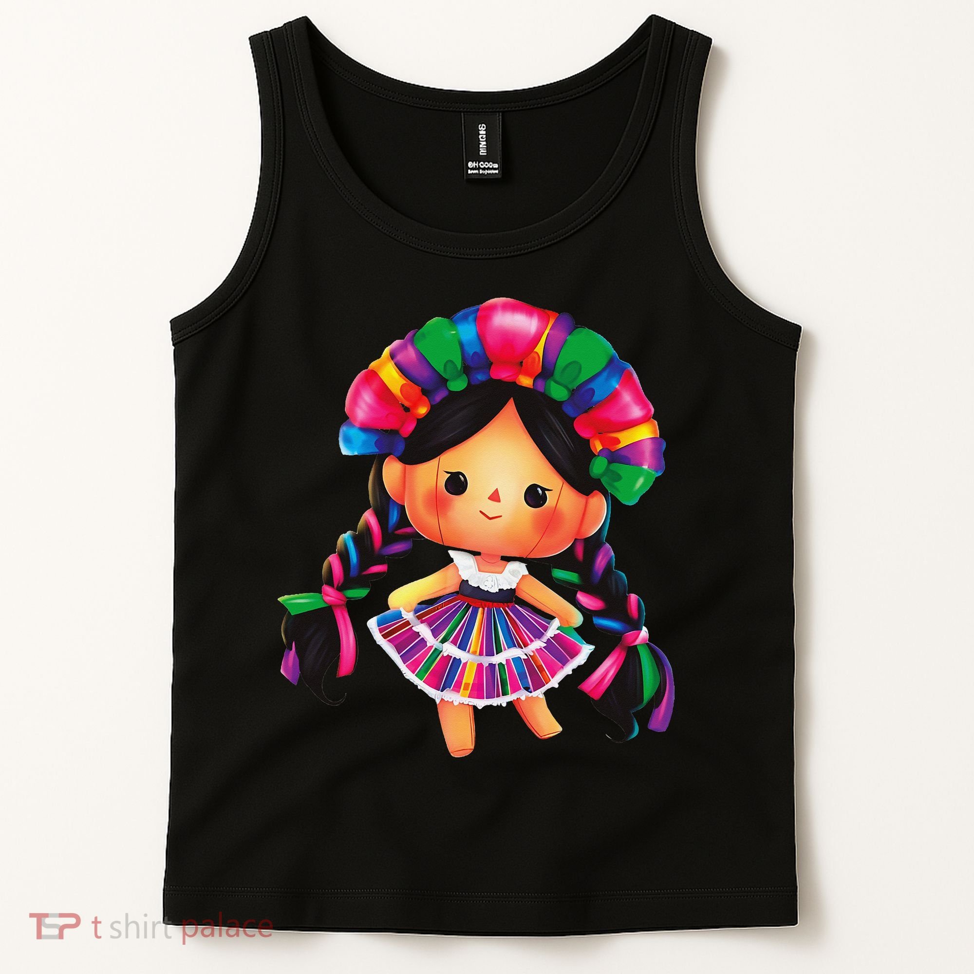 Muneca De Trapo Mexicana Mazahua Mexicans Otomi Maria Lele Tank Top