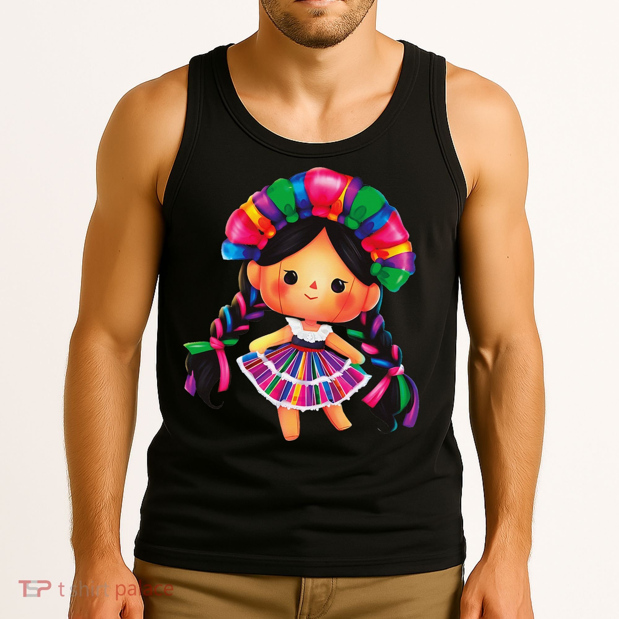 Muneca De Trapo Mexicana Mazahua Mexicans Otomi Maria Lele Tank Top
