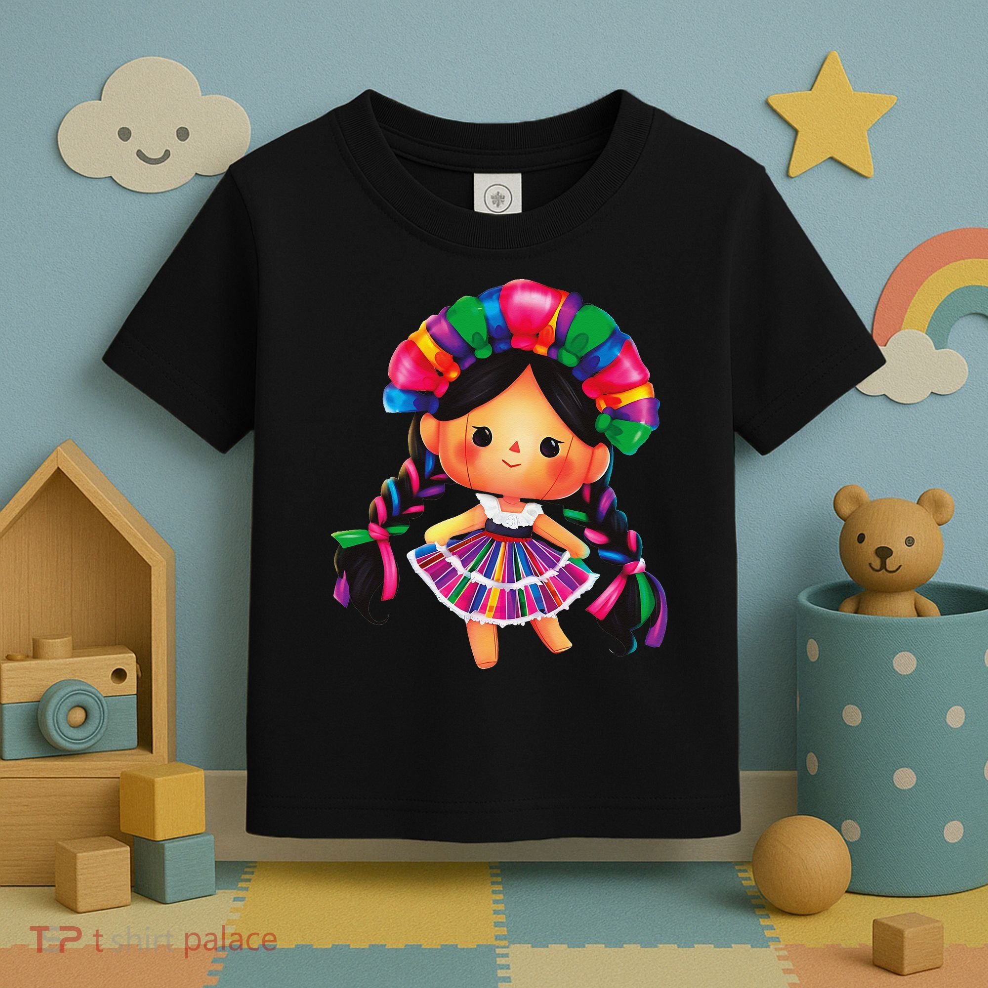 Muneca De Trapo Mexicana Mazahua Mexicans Otomi Maria Lele Toddler T-Shirt