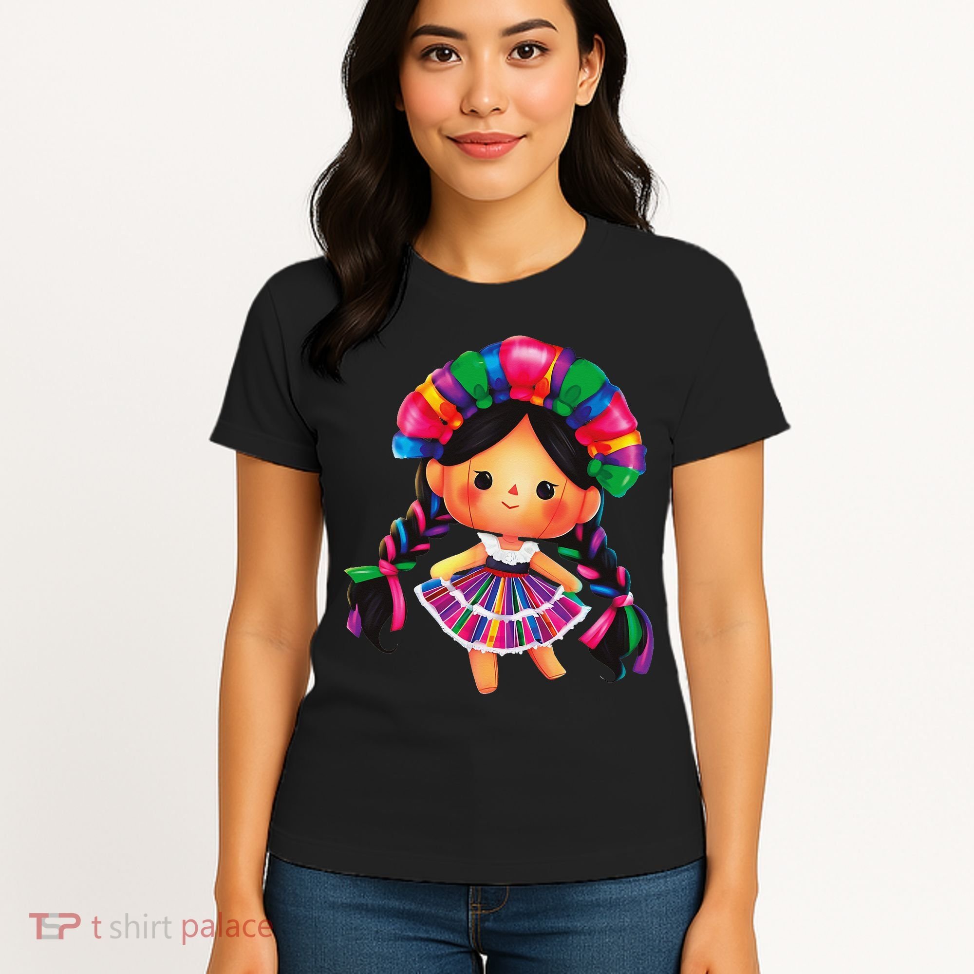 Muneca De Trapo Mexicana Mazahua Mexicans Otomi Maria Lele Women's T-Shirt