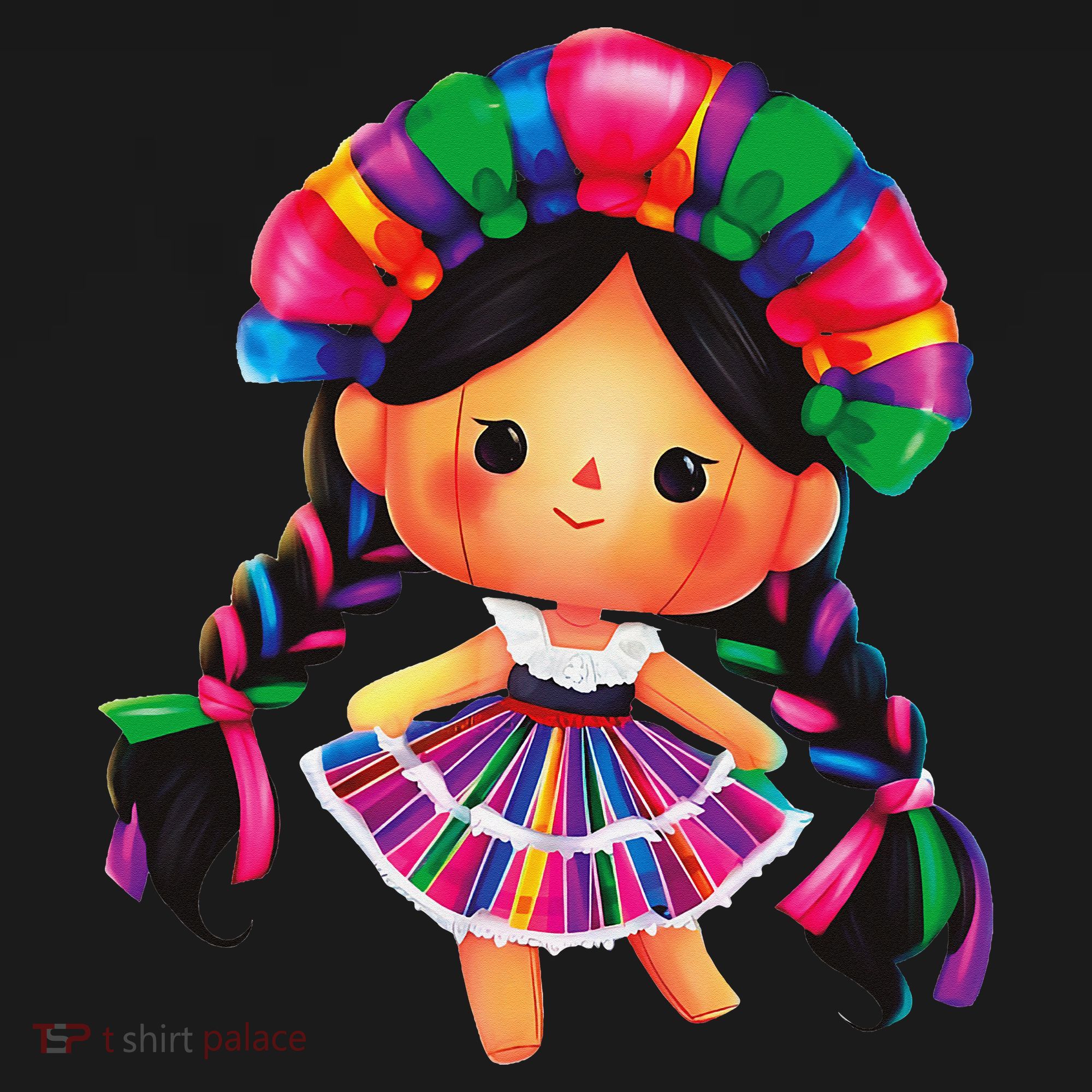 Muneca De Trapo Mexicana Mazahua Mexicans Otomi Maria Lele Women's T-Shirt
