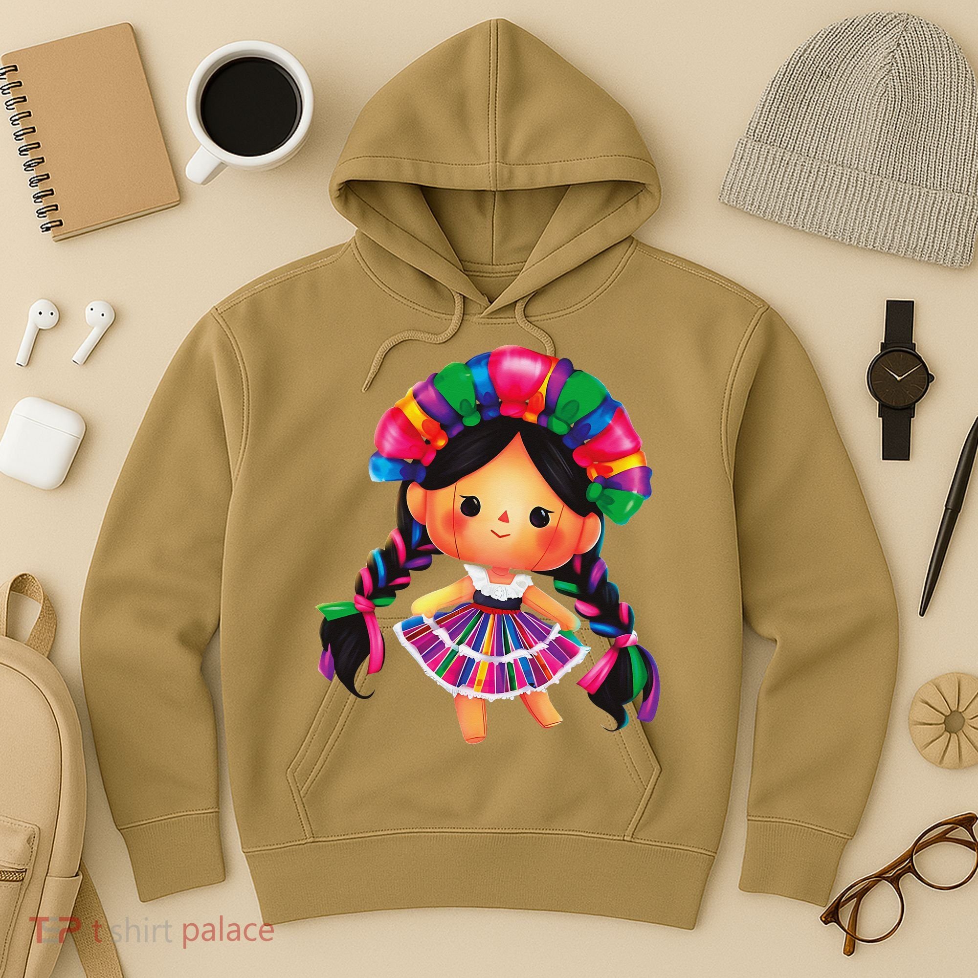 Muneca De Trapo Mexicana Mazahua Mexicans Otomi Maria Lele Hoodie