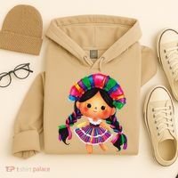 Muneca De Trapo Mexicana Mazahua Mexicans Otomi Maria Lele Hoodie thumb 4