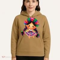 Muneca De Trapo Mexicana Mazahua Mexicans Otomi Maria Lele Hoodie thumb 5