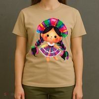 Muneca De Trapo Mexicana Mazahua Mexicans Otomi Maria Lele T-Shirt thumb 4