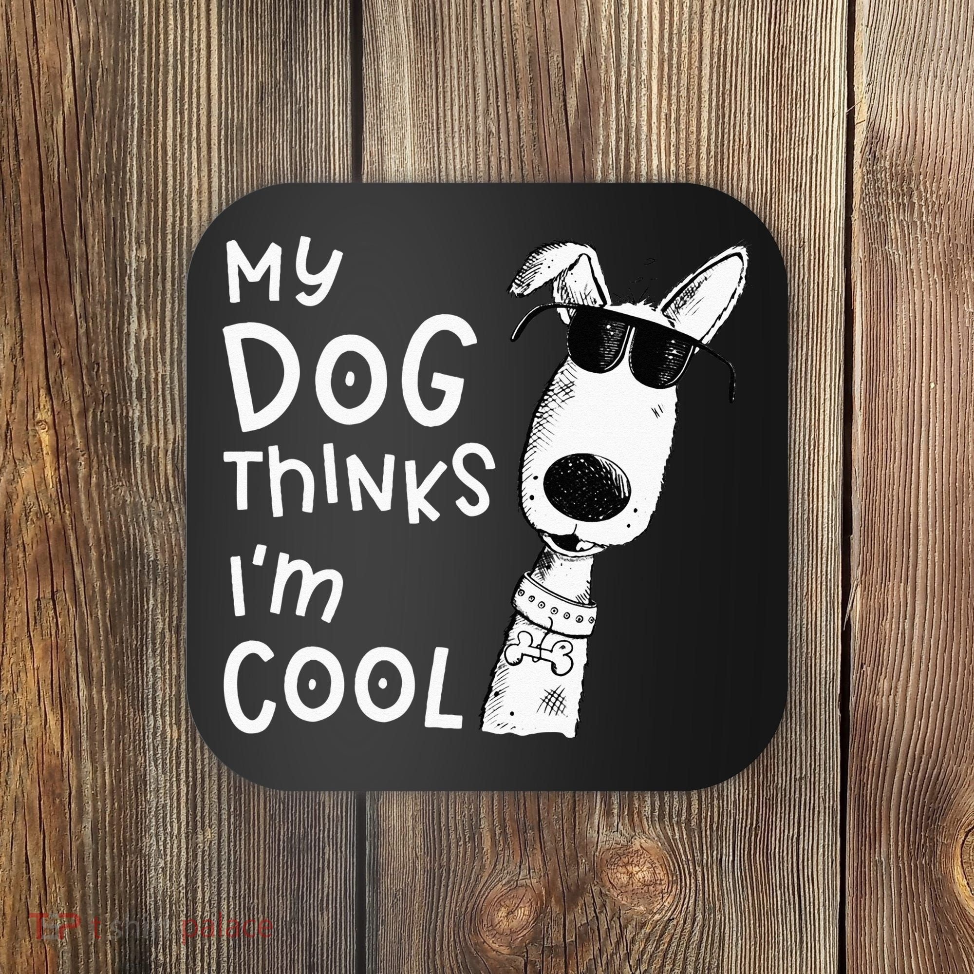 My Dog Thinks Im Cool For Dog Lover Coaster