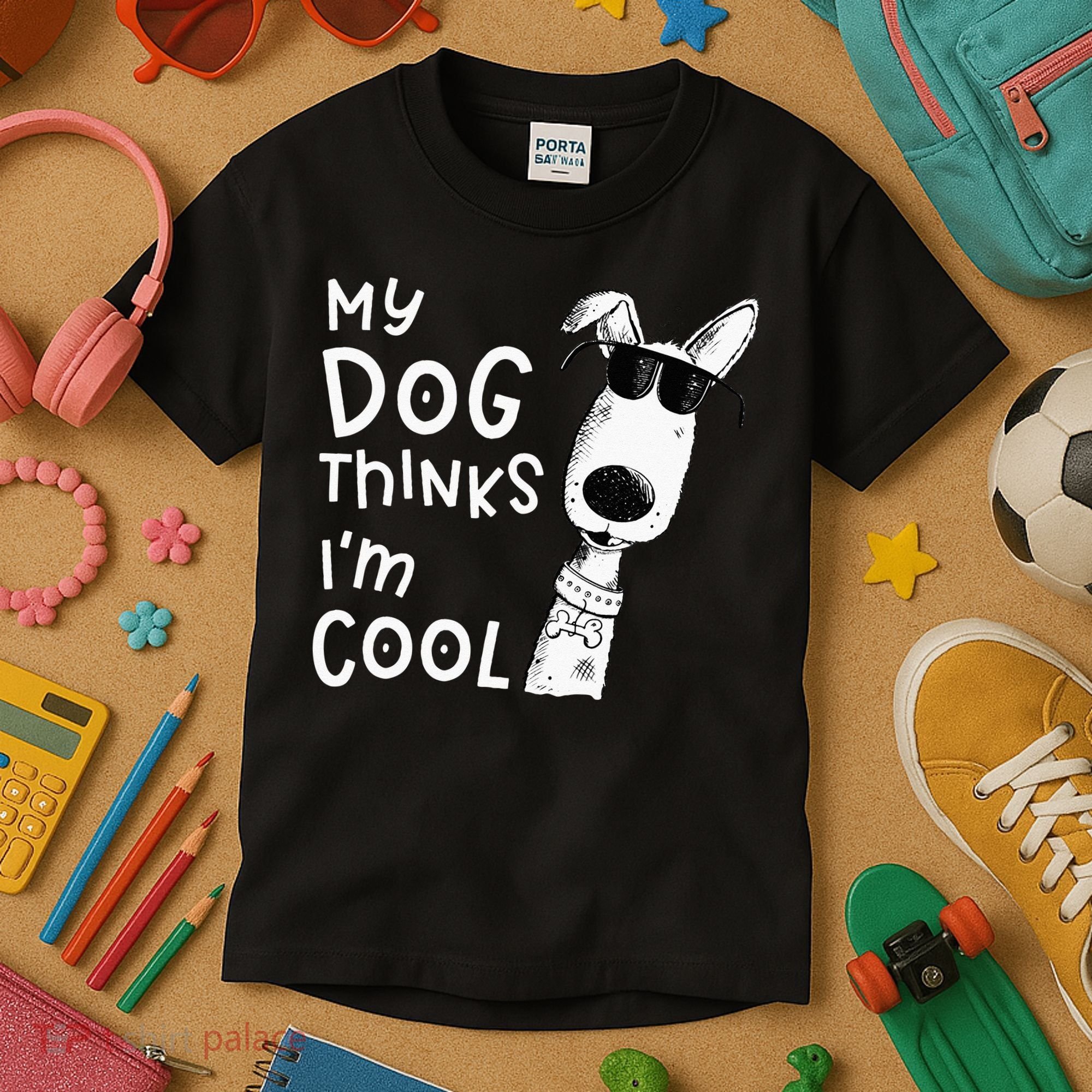 My Dog Thinks Im Cool For Dog Lover Kids T-Shirt