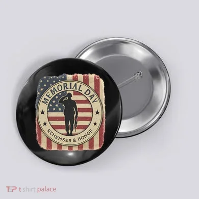 Memorial Day Tribute Button