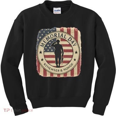 Memorial Day Tribute Kids Sweatshirt