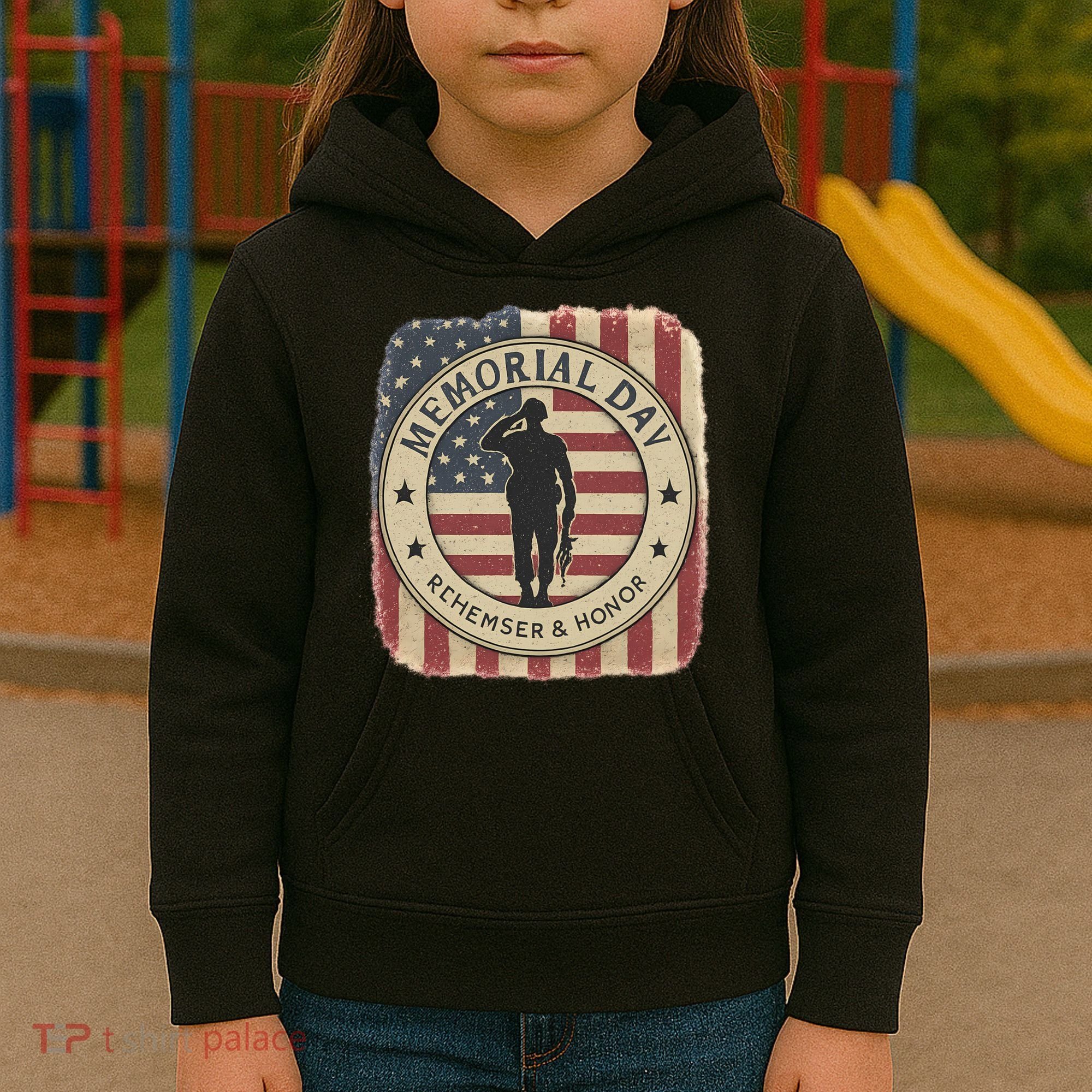 Memorial Day Tribute Kids Hoodie