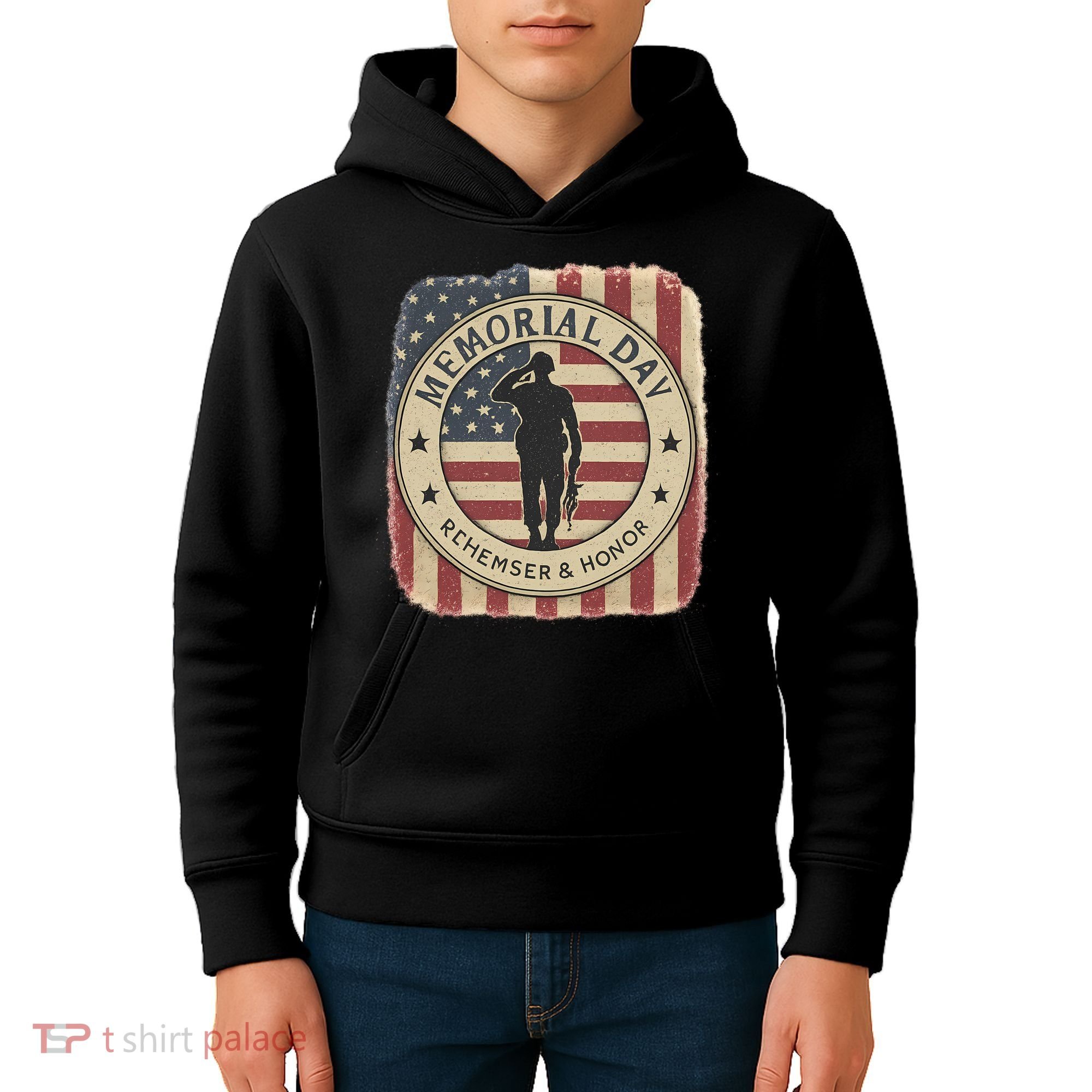 Memorial Day Tribute Kids Hoodie