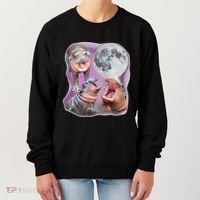 Moo Deng Three Moo Deng Moon Funny Hippo Women's Sweatshirt thumb 0