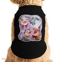 Moo Deng Three Moo Deng Moon Funny Hippo Doggie Tank thumb 0