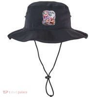 Moo Deng Three Moo Deng Moon Funny Hippo Bucket Hat thumb 0