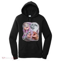 Moo Deng Three Moo Deng Moon Funny Hippo Women's Hoodie thumb 0