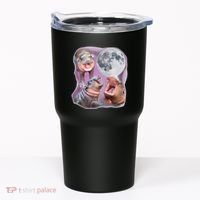 Moo Deng Three Moo Deng Moon Funny Hippo Tumbler thumb 0