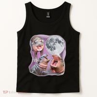 Moo Deng Three Moo Deng Moon Funny Hippo Tank Top thumb 2