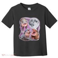 Moo Deng Three Moo Deng Moon Funny Hippo Toddler T-Shirt thumb 0