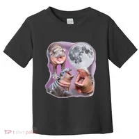 Moo Deng Three Moo Deng Moon Funny Hippo Toddler T-Shirt thumb 0