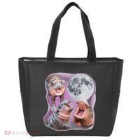 Moo Deng Three Moo Deng Moon Funny Hippo Tote Bag thumb 0