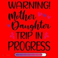Mother Daughter Trip In Progress Vacation Family Travel Santa Hat thumb 1