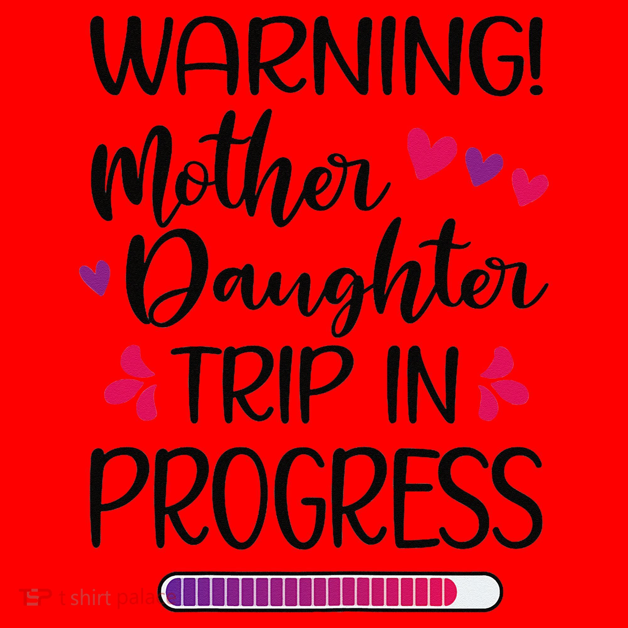 Mother Daughter Trip In Progress Vacation Family Travel Santa Hat