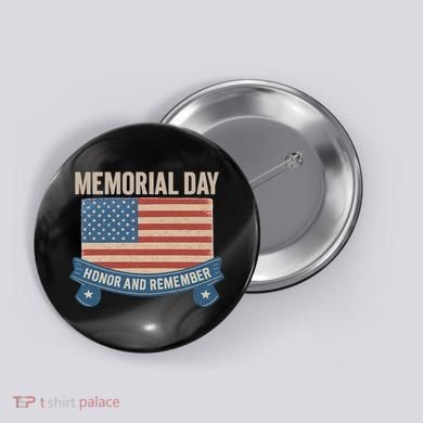 Memorial Day Tribute Button