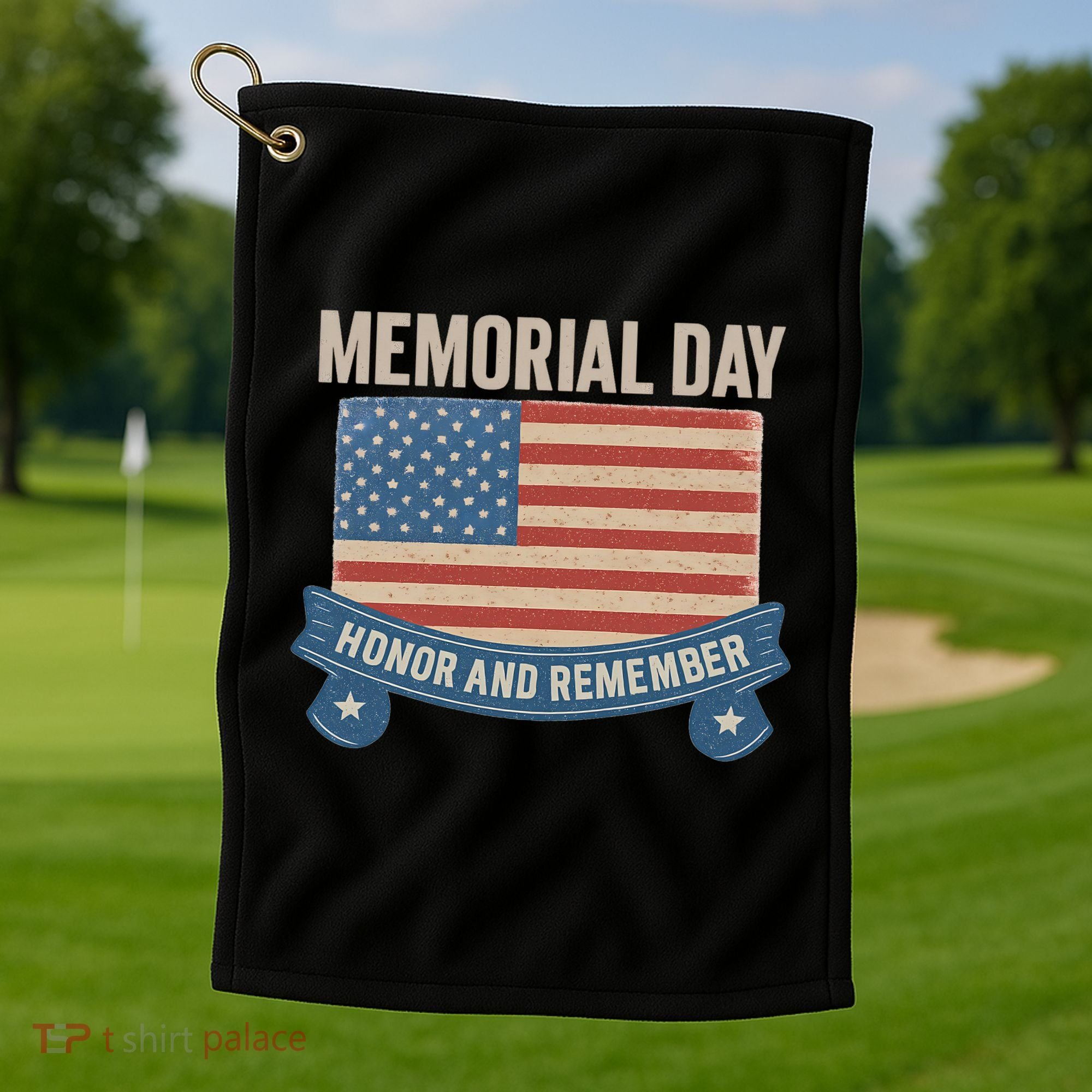 Memorial Day Tribute Golf Towel