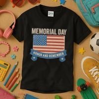 Memorial Day Tribute Kids T-Shirt thumb 3