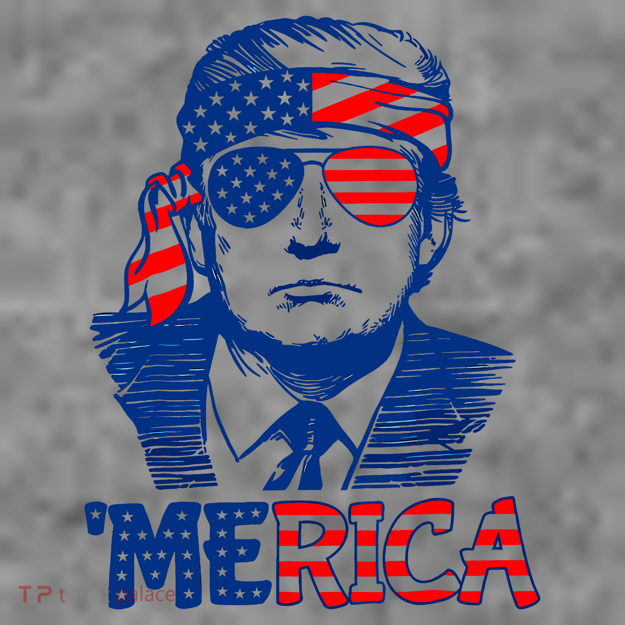Merica Donald Trump 4th Of July Patristic American Flag Toddler Hoodie