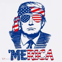 Merica Donald Trump 4th Of July Patristic American Flag Kids Sweatshirt thumb 2