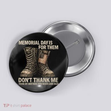 Memorial Day Tribute Button