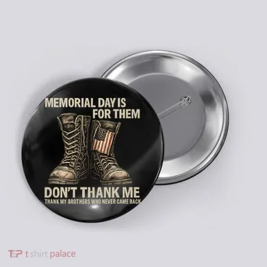 Memorial Day Tribute Button