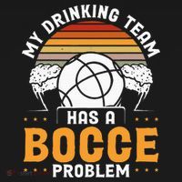 My Drinking Team Has A Bocce Problem Bocce Ball Hoodie thumb 2