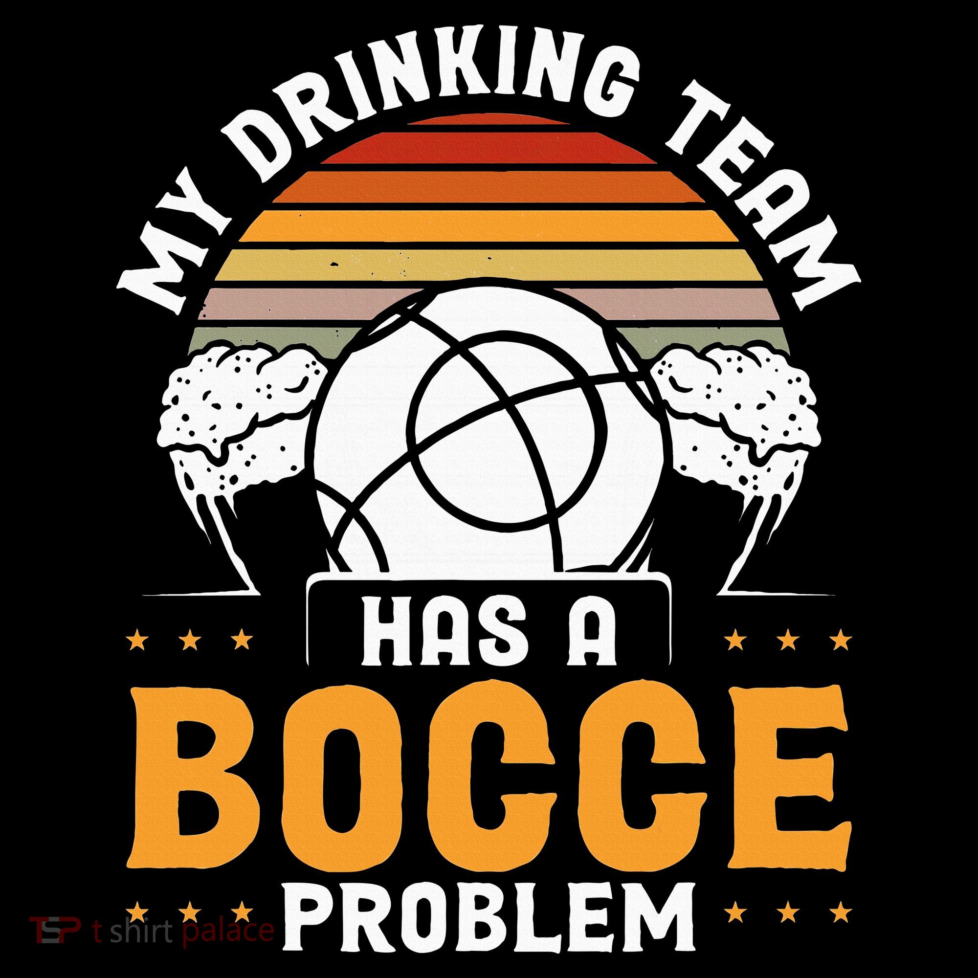 My Drinking Team Has A Bocce Problem Bocce Ball Kids Hoodie