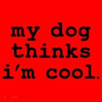 My Dog Thinks I'm Cool Funny Santa Hat thumb 1